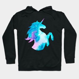 Rearing Galaxy Unicorn Hoodie